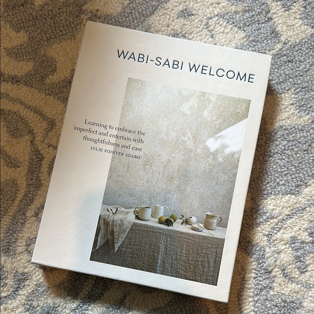 Anthropologie Wabi-Sabi Welcome Book - Cream